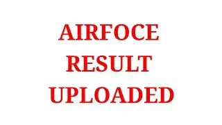 #casb AIRFORCE RESULT UPLOADED