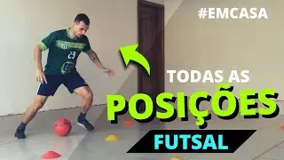 TREINO DE FUTSAL PARA CADA POSIÇÃO | Sozinho em casa | Boleiro de Elite