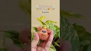 Made this cutie🥹Teddy Bear Cupcake🧁with a honey🍯Bee🐝#ashortaday #giftideas #viral #trending #fypage