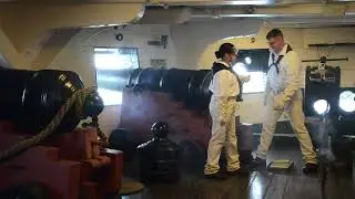 USS Constitution's Crew: Firing a salute