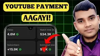 Finally YouTube Se Payment Aa Gayi 😍 | Real Income Proof