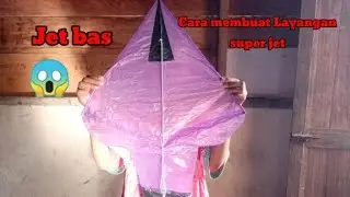 Cara membuat Layangan super jet vesi balap 