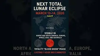 Next Total Lunar Eclipse blood moon will be in 2026 #breakingnews #totalLunarEclipse #bloodmoon