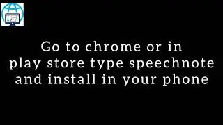 How to make Speech to text - Speechnotes app