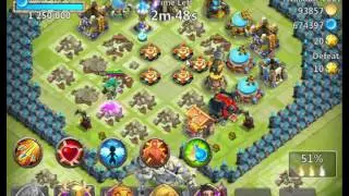 Castle Clash Deadly Phantom King Single Battle Alone One hit kills even lvl180~200 also.