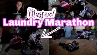 Massive Laundry Marathon | Clean with me Laundry Routine