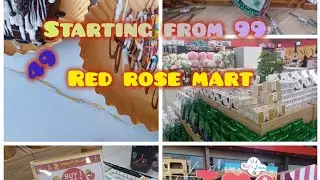Red rose mart par//Ramzan special kits//99 ke itmes//chalo explore karte hai//#rida_ayzal.