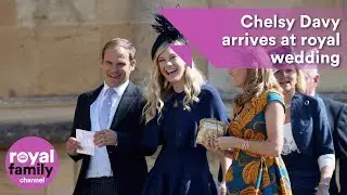 Prince Harry's ex, Chelsy Davy, arrives at royal wedding