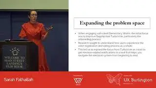 Exploratory Research in UX Design by Sarah Fathallah (UX Burlington 2017)