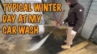 A Typical Winters Day running a Car Wash