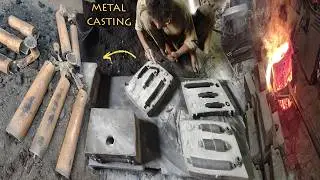 Unbelievable Metal Casting Process 🔥 | Iron & Aluminum Parts Making Factory