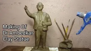Making Of Dr Ambedkar Clay Statue || Full Process Clay Work