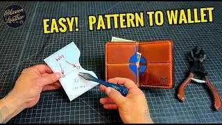 This Leather Wallet Is Shockingly EASY to Make (Pattern available)