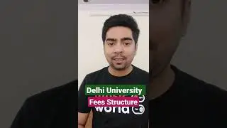 Delhi University fee structure #delhiuniversityadmission2022 #delhiuniversity #du #shorts