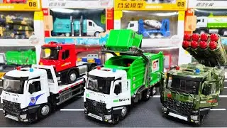 Miniature Truck of Garbage  Truck, Military Truck and Flat Bed Truck | Review Toys 🚚