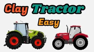 tractor making with clay | how to make clay tractor | polymer clay tractor tutorial |
