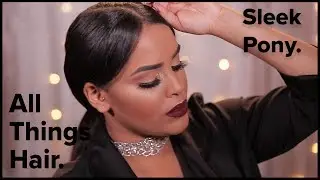 Sleek pony tutorial by N1kk1sSecr3t | Advertisement for All Things Hair