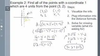 Precalculus- Lesson 1-3 Relations and Functions:  Distance on the plane