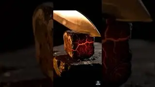 AI Lava Cutting ASMR | Relax and Unwind with Soothing Sounds of lava Cutting #asmr #aiasmr