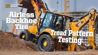 Airless Backhoe Tire Tread Pattern Testing | Behind The Scenes