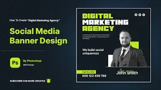 Social Media Banner Design in photoshop | Digital Marketing Agency | Post Design | Photoshop