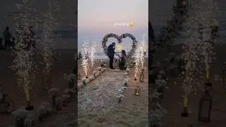 Surprise Proposal on Goabeach North goa morjim Beach #goa #Beach #proposal