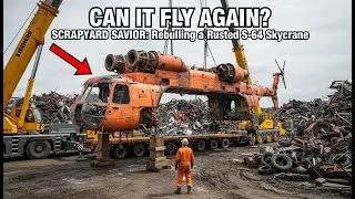 SCRAPYARD SAVIOR Rebuilding a Rusted S 64 Skycrane Helicopter Found in a Junkyard