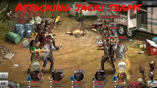 Attacking Jacki Teams - The Walking Dead: Road To Survival