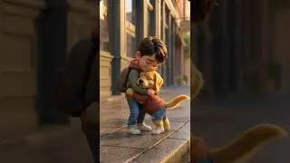 The Bond: A Poor Puppy Waited Every Day 🐶❤️ #animalstory #cartoon #dogstory