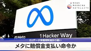 メタに賠償金支払い命令か　EUデータ保護規制違反の疑い【モーサテ】