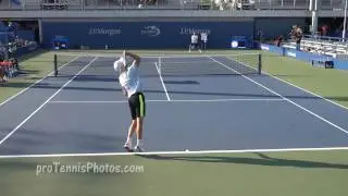 Simon v Seppi, 2016 US Open practice 4K