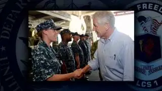 Secretary of Defense Visits USS Freedom