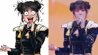 Golden KPop Demon Hunters X BABYMONSTER - Funny Drawing Art || Memes video #2025mama P2