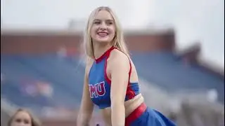 SMU Pom and SMU Cheer God Bless Texas 2021