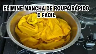 A MELHOR FORMA DE TIRAR MANCHA DE ROUPA FEITA POR OUTRA ROUPA.