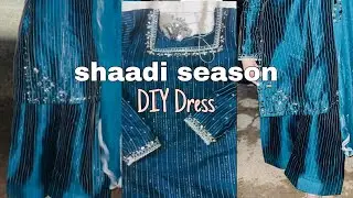 I Made a Shaadi season Dress by Glueing Beads 😳 No Sewing | Just in 3 days!