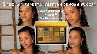 Try-on & review: NATASHA DENONA YUCCA palette (includes 5 easy looks using every shade ) &bull; SWATCHES
