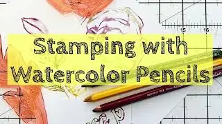 Did you know you can use watercolour pencils with stamps? See how versatile watercolour pencils are!