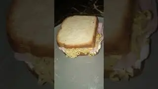 spread ham sandwich 🥪🤤 #subscribe #like #sandwich #ham #noodles #snacks