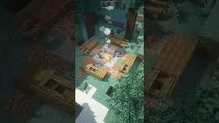 Simple Campfire Build 🔥 #minecraft #ideas #gaming