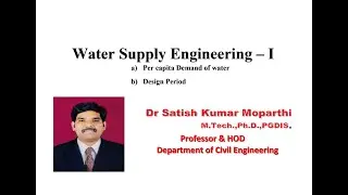 Per capita Demand of water, Design Period
