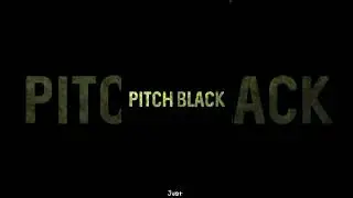 Pitch black dusk, light 1 audio game