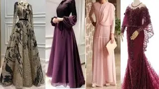 Ultra Impressive & Elegant Evening Party Hijab Dress 2023| Muslim party wear dress