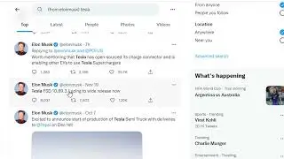 Search for tweets from specific user in twitter web app in browser