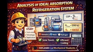 Ideal Absorption Refrigeration System | Performance Analysis| Mechanical Engineering