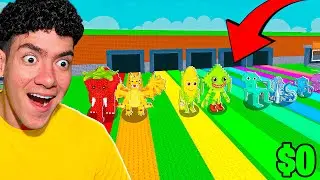 DE 0$ A 100$ TRILLONES CON 10 FILAS EN STEAL A BRAINROT! 😱 - Donato Roblox