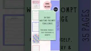 30 Day Writing Prompt Challenge 📓✍️✨