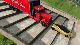 Car VS Stairs #1 - BeamNG Drive