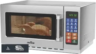 CROSSON Commercial Countertop 34L Microwave Oven W 10 Programmable Memory Menu 5 Power