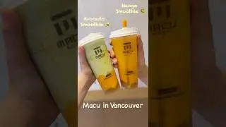Macu Tea Vancouver Avocado Mango Golden Smoothie Review #avocadosmoothie #macutea #vancouverfoodie